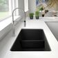 Blanco Precis Reversible 1-3/4 Double Bowl Kitchen Sink with Low Divide in Anthracite, , large