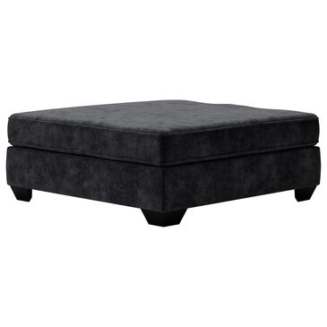 Signature Design by Ashley Lavernett Oversized Accent Ottoman in Charcoal, , large