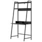 Ashley Yarlow Writing Desk with Shelf in Black, , large