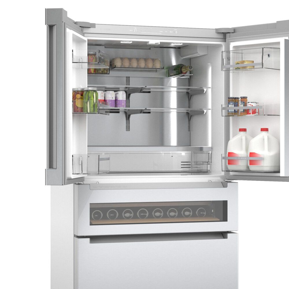 Bosch 800 Series 36&quot; Counter Depth French Door Bottom Mount Refrigerator in Stainless Steel, , large