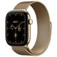 Apple Watch Series 12 (GPS + Cellular) 46mm Radiant Gold Titanium Case with Radiant Gold Milanese Loop - M/L and 2-Year AppleCare+, , large