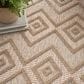 Nourison Versatile 8" x 10" Natural Beige Indoor/Outdoor Area Rug, , large