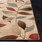 Surya Riley Light Green, Dark Brown, Olive, Red, Charcoal, Black and Mustard 6"7" x 9"6" Area Rug, , large
