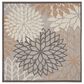 Nourison Aloha Floral 5"3" Square Natural Indoor/Outdoor Area Rug, , large