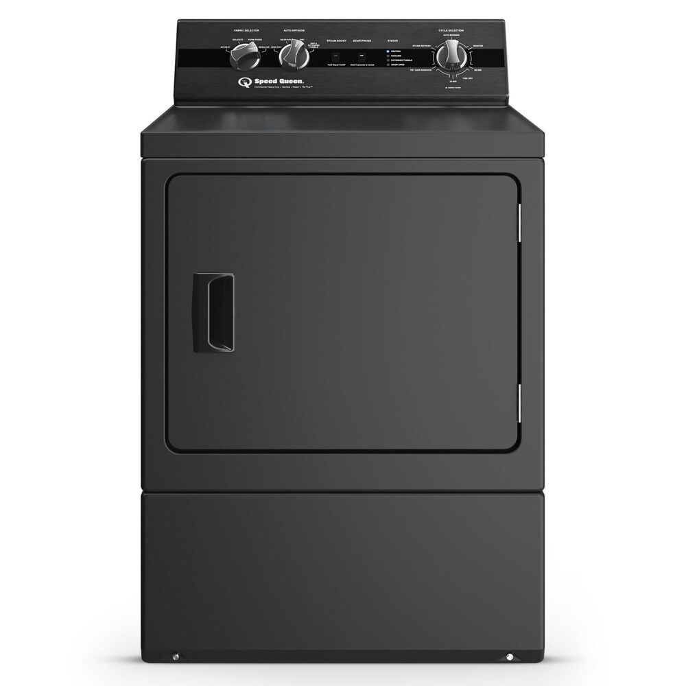 Speed Queen 7 Cu. Ft. Front Load Gas Dryer in Black, , large