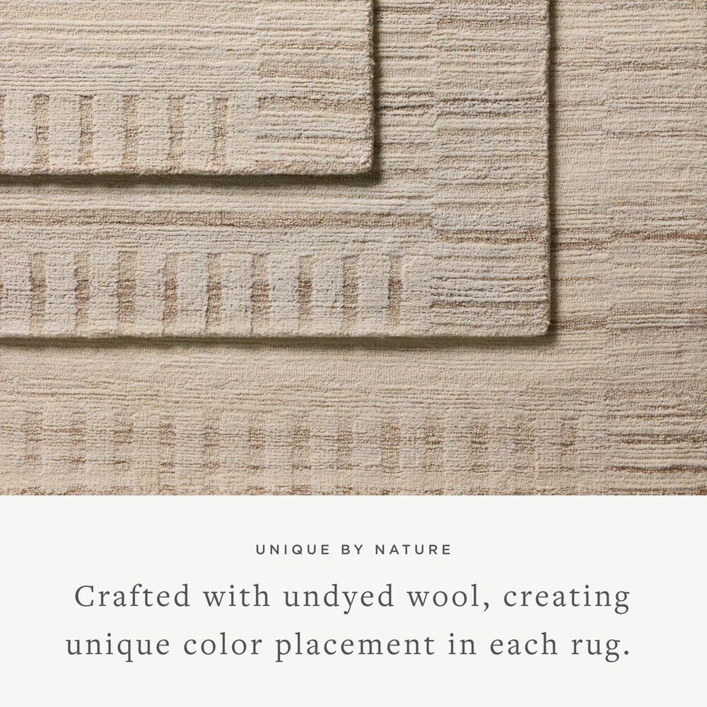 Magnolia Home Rae Natural and Oatmeal 2&#39;3&quot; x 3&#39;9&quot; Area Rug, , large