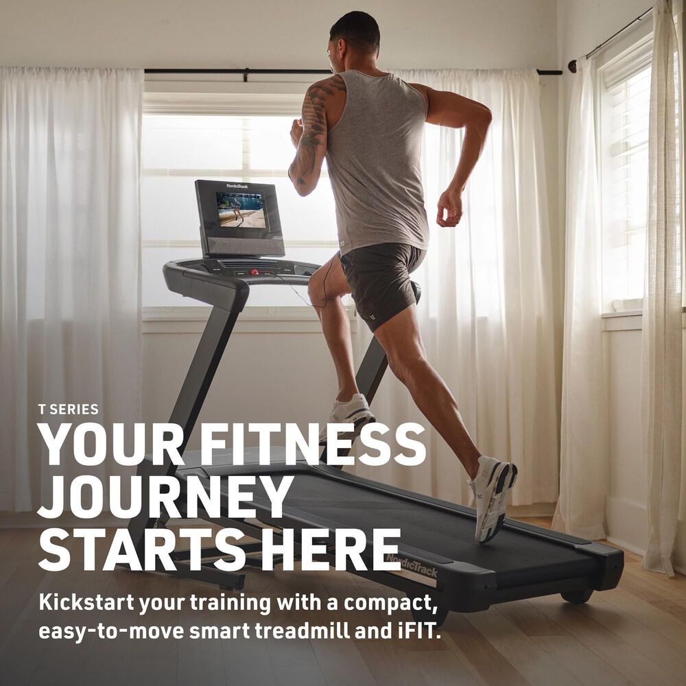 NordicTrack T Series 10 Folding Treadmill with iFIT, , large
