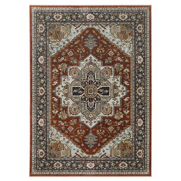 Oriental Weavers Aberdeen Medallion 2"3" x 7"6" Red Runner, , large