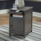 Ashley Treytown Chairside End Table in Gray, , large