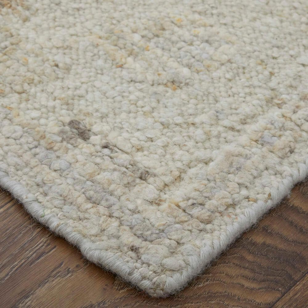 Feizy Grafton 5&#39;6&quot; x 8&#39;6&quot; Light Silver Area Rug, , large