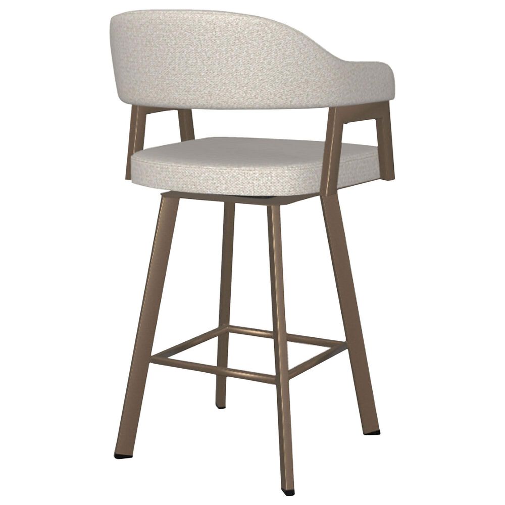 Amisco Carmen Swivel Counter Stool in Sugar Bronze, , large
