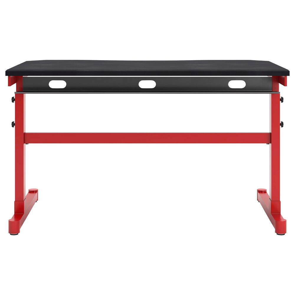 Ashley Lynxtyn Adjustable Height Desk in Red and Black, , large