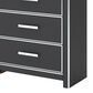 Ashley Zuraleus 6-Drawer Chest in Matte Black and Chrome, , large
