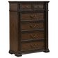 Belle Furnishings Provence Park 6-Drawer Chest in Chateau Brown, , large
