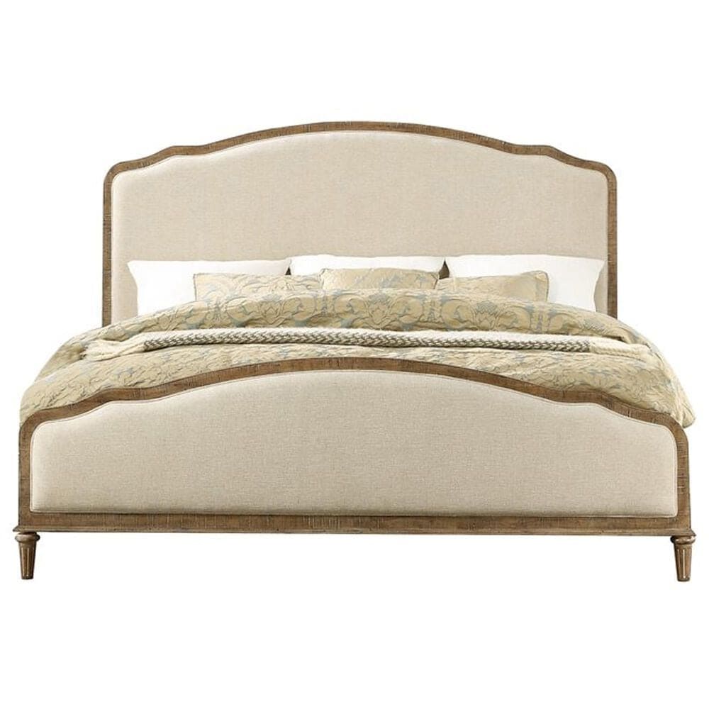 Golden Wave Furniture Interlude Queen Upholstered Bed in Sandstone Buff, , large