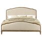 Golden Wave Furniture Interlude Queen Upholstered Bed in Sandstone Buff, , large