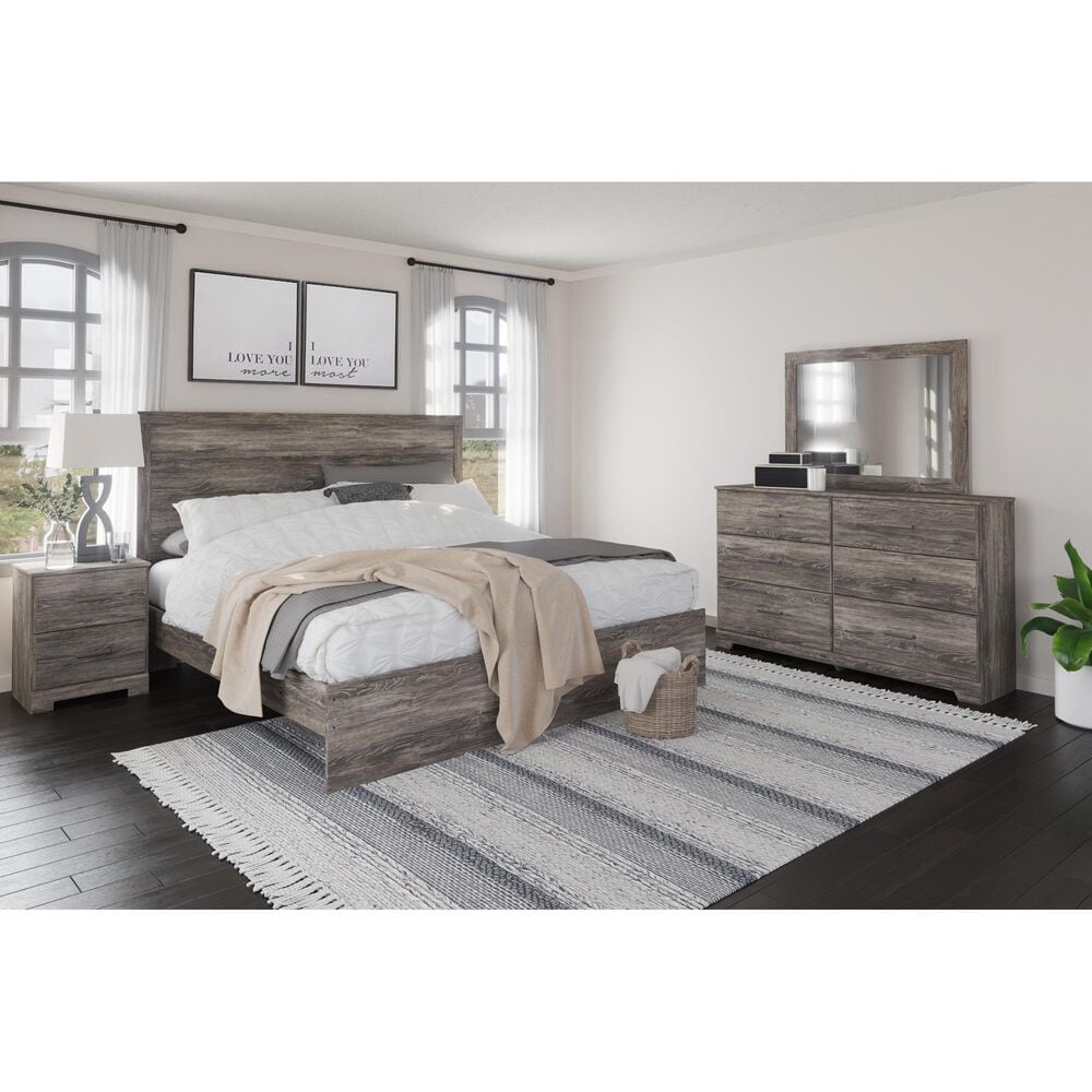 Ashley Ralinksi King Panel Bed in Gray, , large