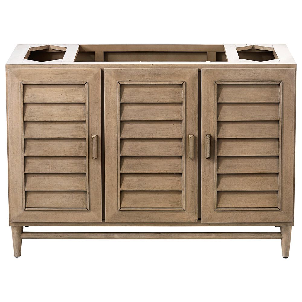 James Martin Portland 48" Single Vanity in White Washed Walnut Nebraska Furniture Mart