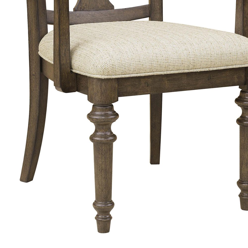Chapel Hill Saddle Creek Arm Chair in Medium Wood, , large