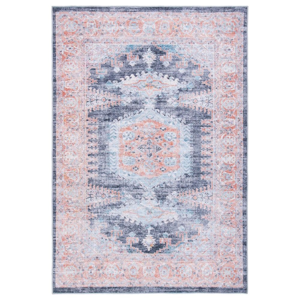 Safavieh Serapi 4" x 6" Terracotta and Blue Area Rug, , large
