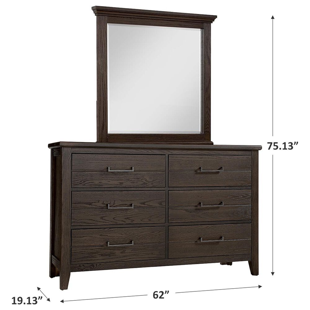 Viceray Collections Passageways Dresser and Mirror in Charleston Brown, , large
