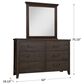 Viceray Collections Passageways Dresser and Mirror in Charleston Brown, , large