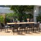 International Home Miami Oma 11-Piece Rectangular Extendable Patio Dining Set in Black and Light Brown, , large