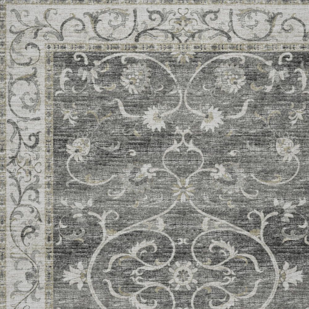Dalyn Rug Company Tuscany 2&#39;6&quot; x 8&#39; Charcoal Indoor/Outdoor Runner, , large