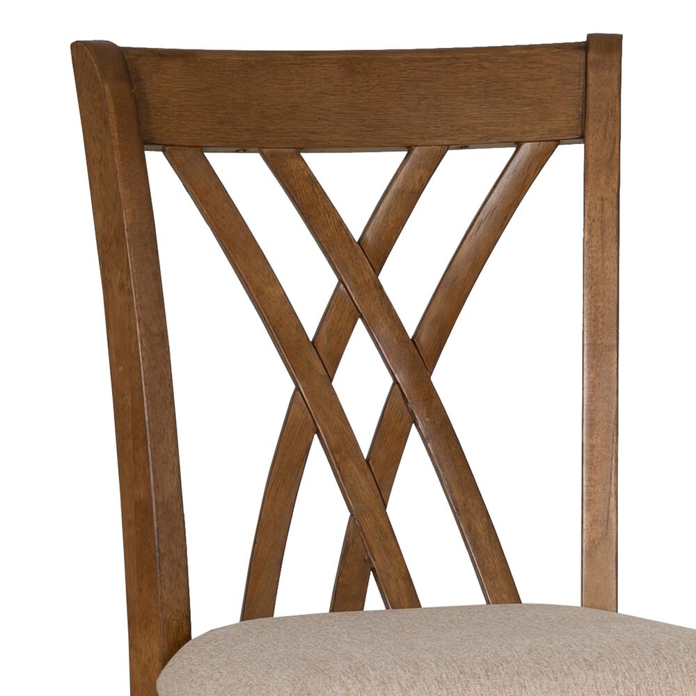 Linon Home Decor Maggie Counter Stool in Brown (Set of 2), , large