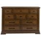 Ashley Taffenbrook 10-Drawer Dresser and Mirror in Medium Brown, , large