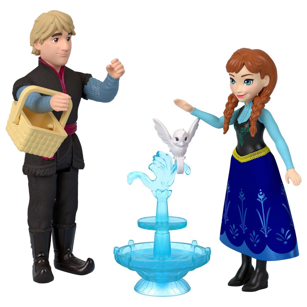 Disney Princess Anna and Elsa Character Set with 4 Small Dolls, , large