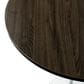Leisuremod LeisureMod Verve Collection Modern Bar Height Table White Base with 48 Round Dark Walnut MDF Top, , large