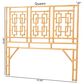 Baxton Studio Galvan Queen Headboard in Light Honey, , large