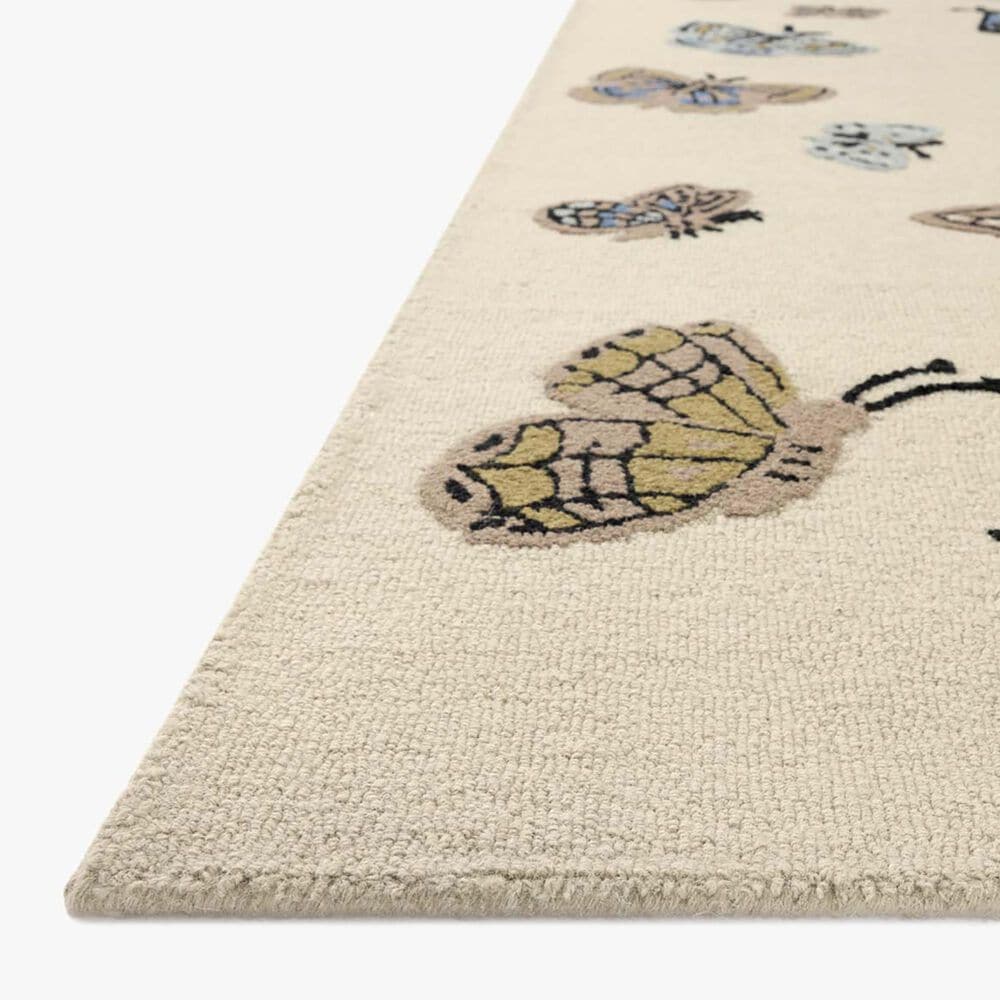 Rifle Paper Co. x Loloi Highgrove Animal Print Cream 2'6" x 7'6" Runner, , large