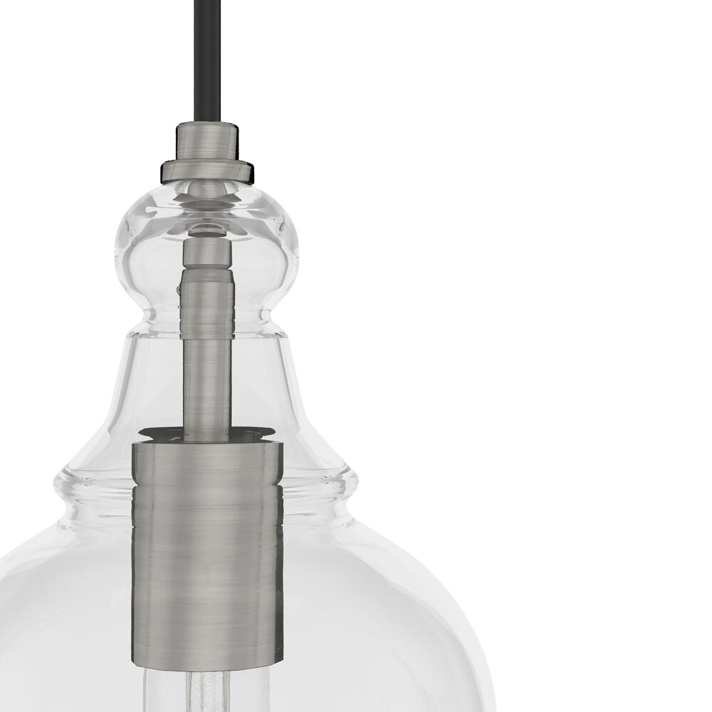 Hunter Maple Park 3-Light Cluster in Brushed Nickel, , large