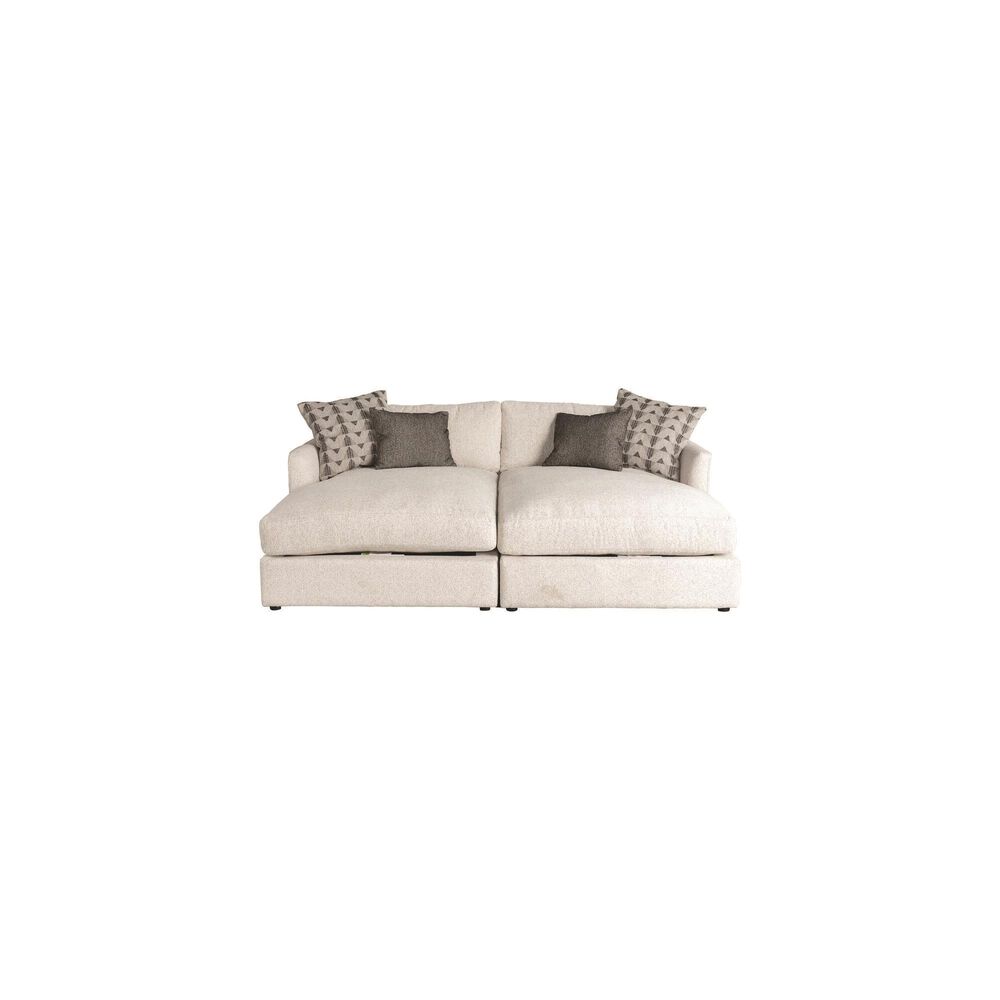 Jonathan Louis Leon 2-Piece Cuddler Sectional in Farina Oatmeal, , large