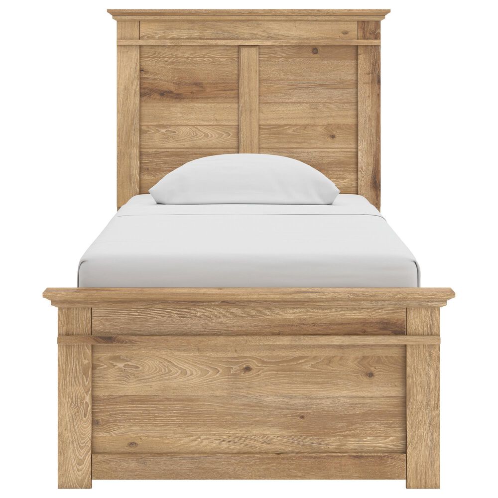 Ashley Makidern 2-Piece Twin Panel Bedroom Set in Natural Brown, , large