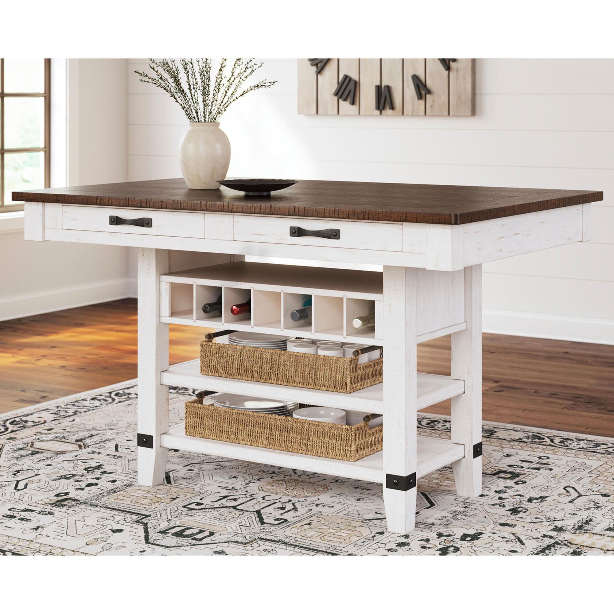 Counter high sale table with storage