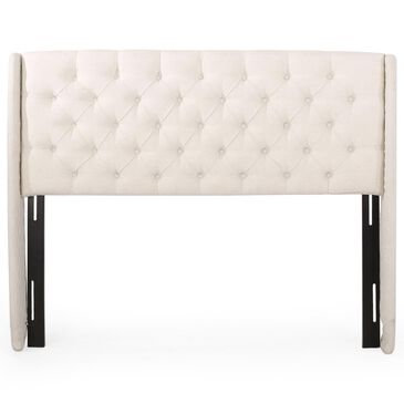 Noble House Lidia Full/Queen Headboard in Eggshell, , large