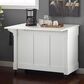 Crosley Furniture Lacey Kitchen Island in White, , large