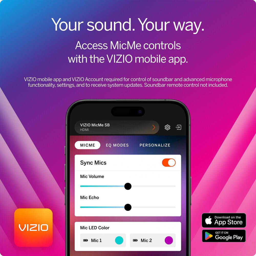 VIZIO MicMe 2.1 Karaoke Soundbar, , large