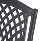 Hearth and Haven Cayman Outdoor Dining Chair in Black (Set of 2), , large
