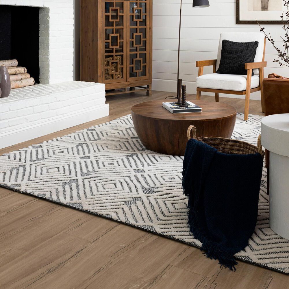 Drew and Jonathan Home Sirocco Tipaza 9&#39; x 12&#39; Black and White, , large