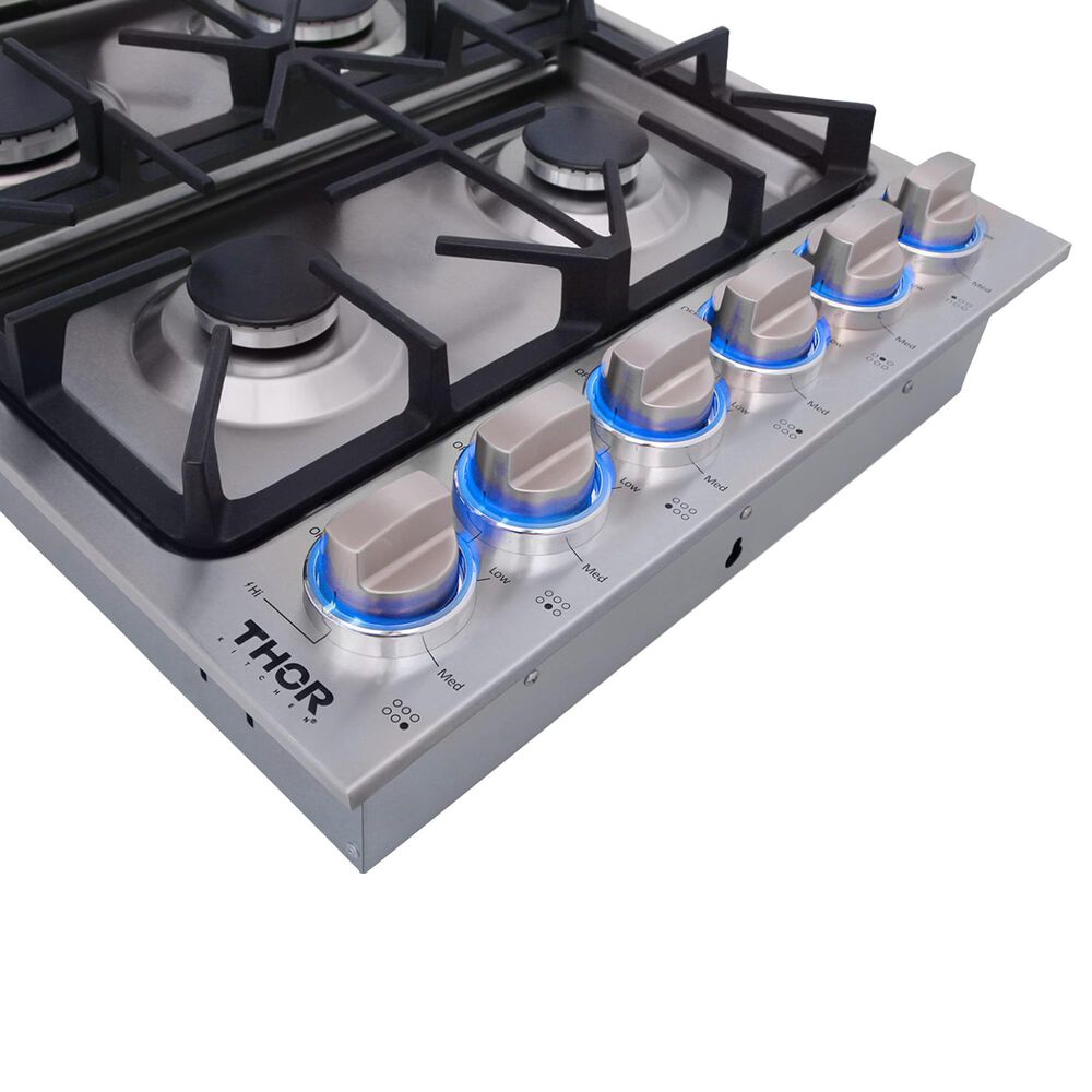 Thor Kitchen 36&quot; Drop-in Gas Cooktop in Stainless Steel, , large