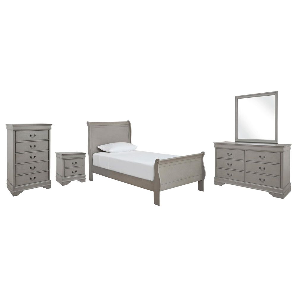 Signature Design by Ashley Kordasky 5 Piece Twin Bedroom Set in Gray, , large