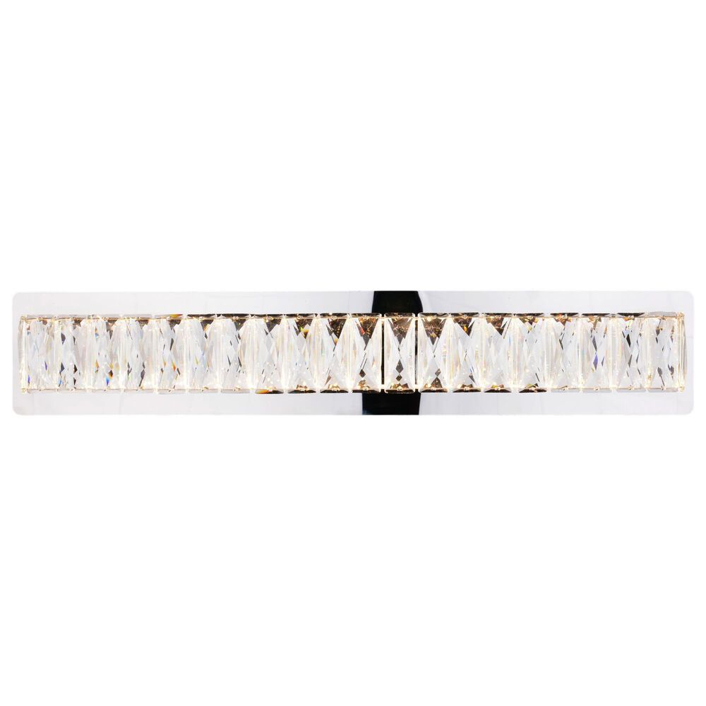 Vaxcel Melrose 1-Light Bathroom Vanity with LED Light in Chrome, , large