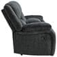Ashley Draycoll Manual Reclining Loveseat with Console in Slate, , large