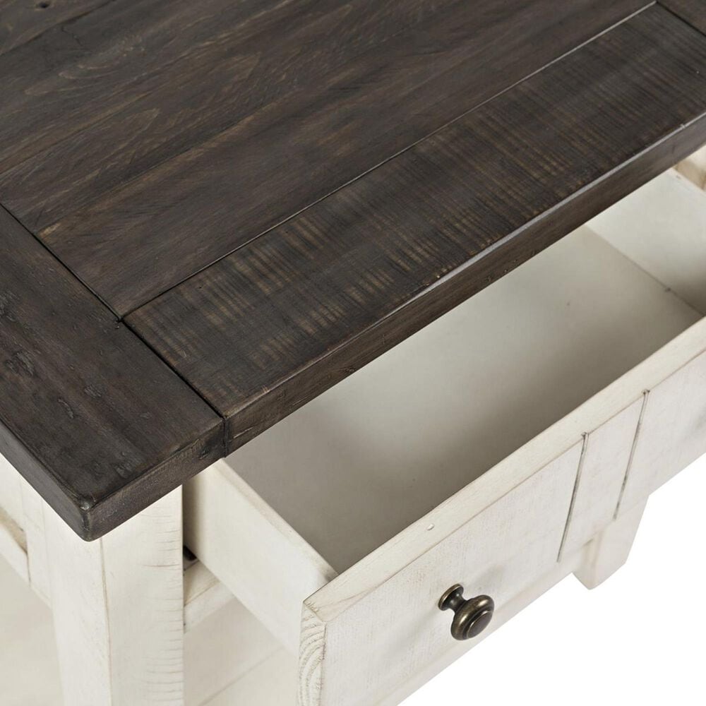 Waltham Madison County End Table in Vintage White, , large