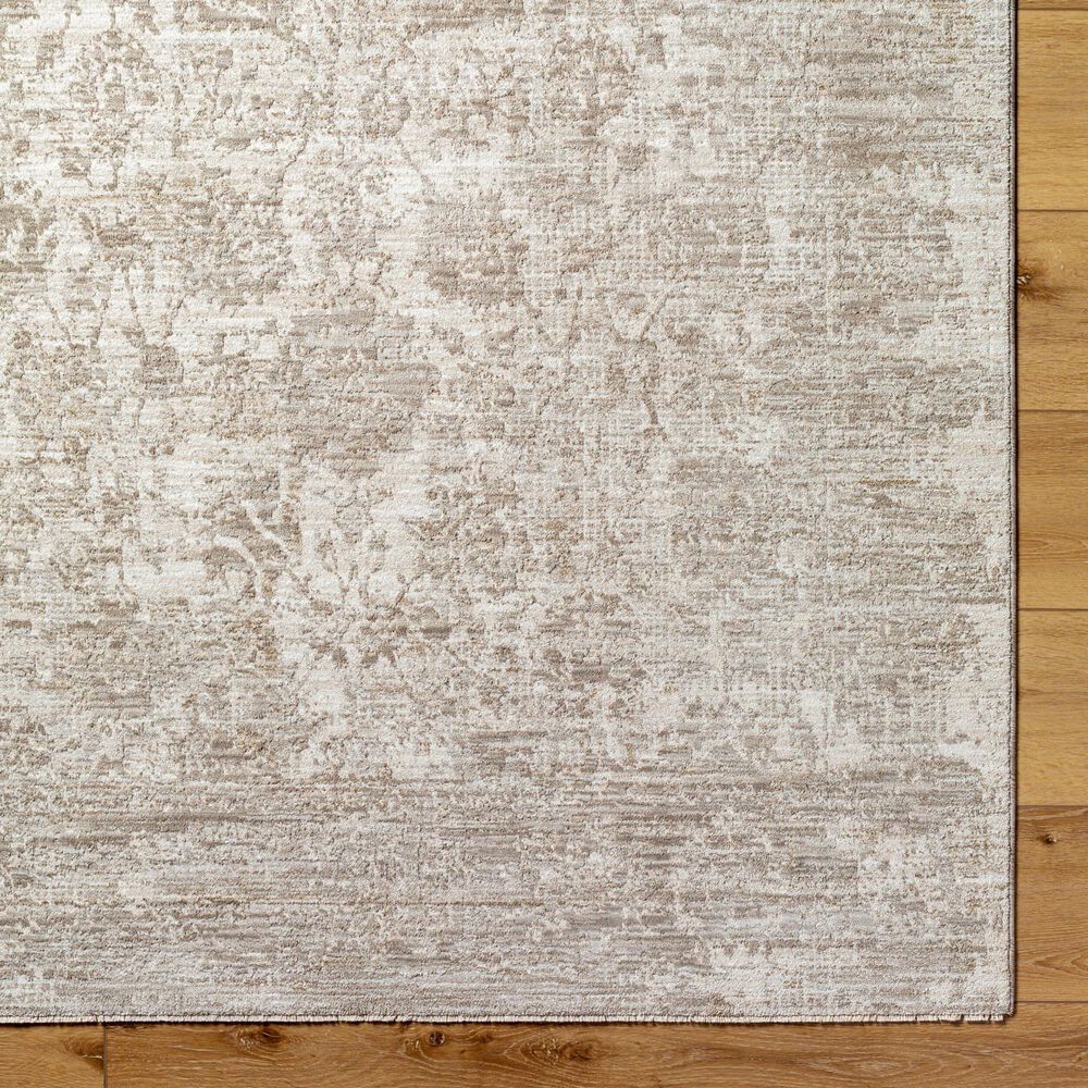 Surya Masterpiece Cream, Medium Gray and Light Gray 2&#39;7&quot; x 10&#39; Runner, , large