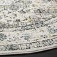 Safavieh Evoke EVK220B-5R 5"1" Round Grey/Gold Area Rug, , large